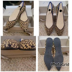 Rothy's leopard print flat, 8W